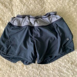 Gray Lulu Lemon Speed Shorts Size 4